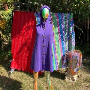 Hoodie Button Up Dress